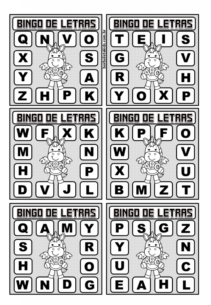Bingo de letras 13