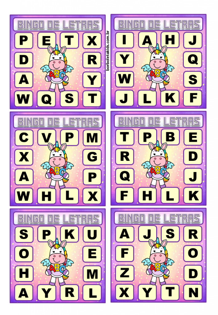Bingo de letras 3