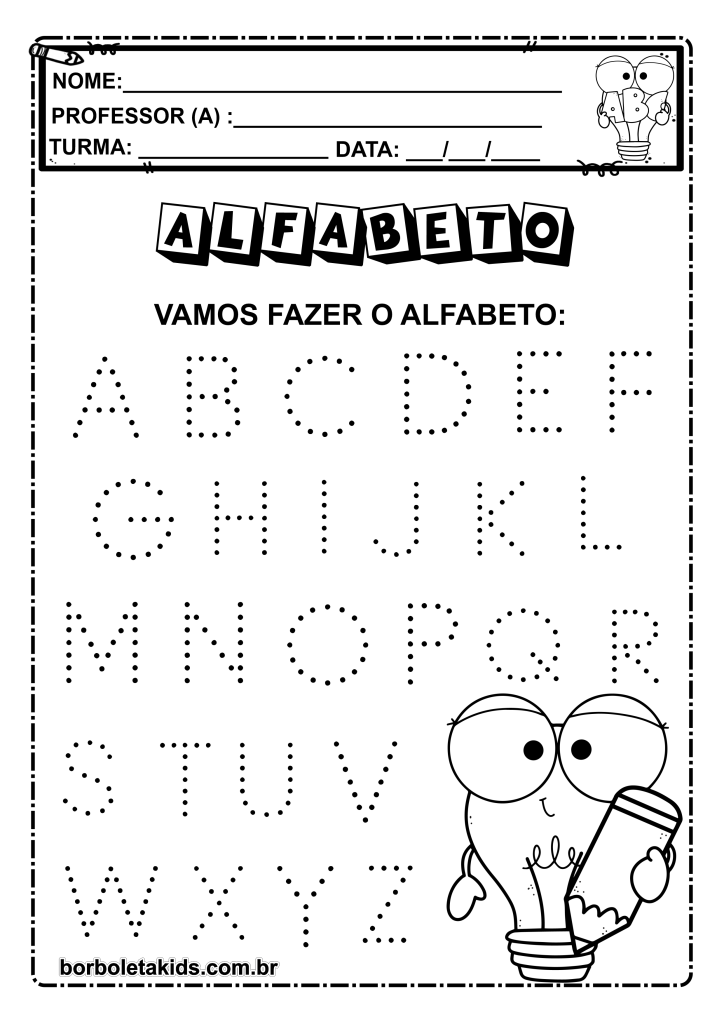 Atividades com o alfabeto para Educação Infantil